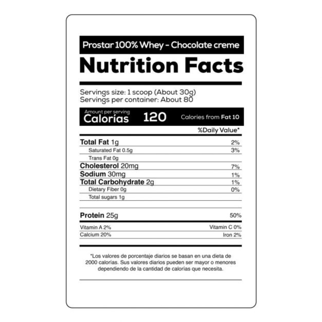 PROTEÍNA PROSTAR WHEY 5LB VANILLA - ULTIMATE NUTRITION