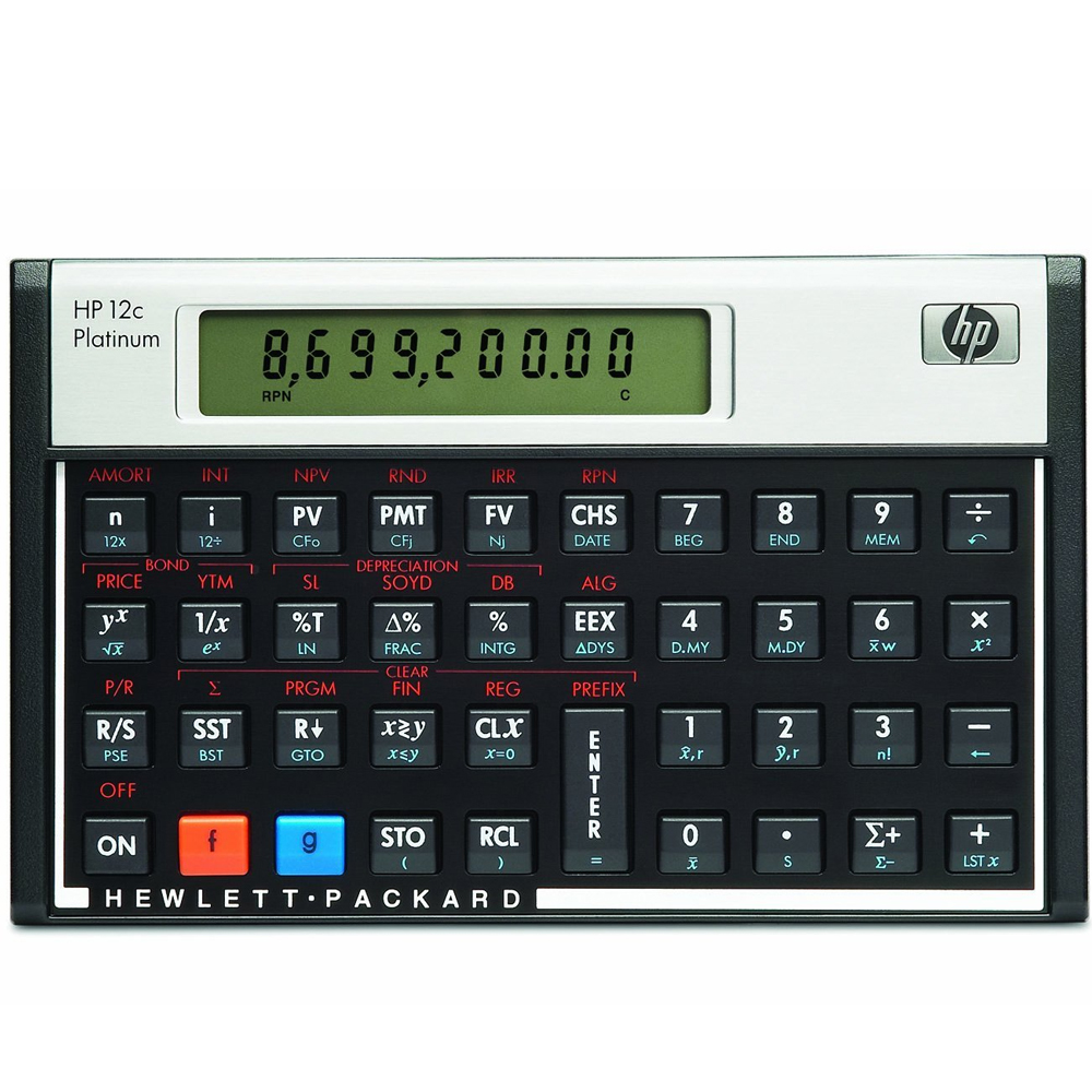 HP 12C Platinum Financial Calculator &lpar;Algebraic or RPN&rpar;