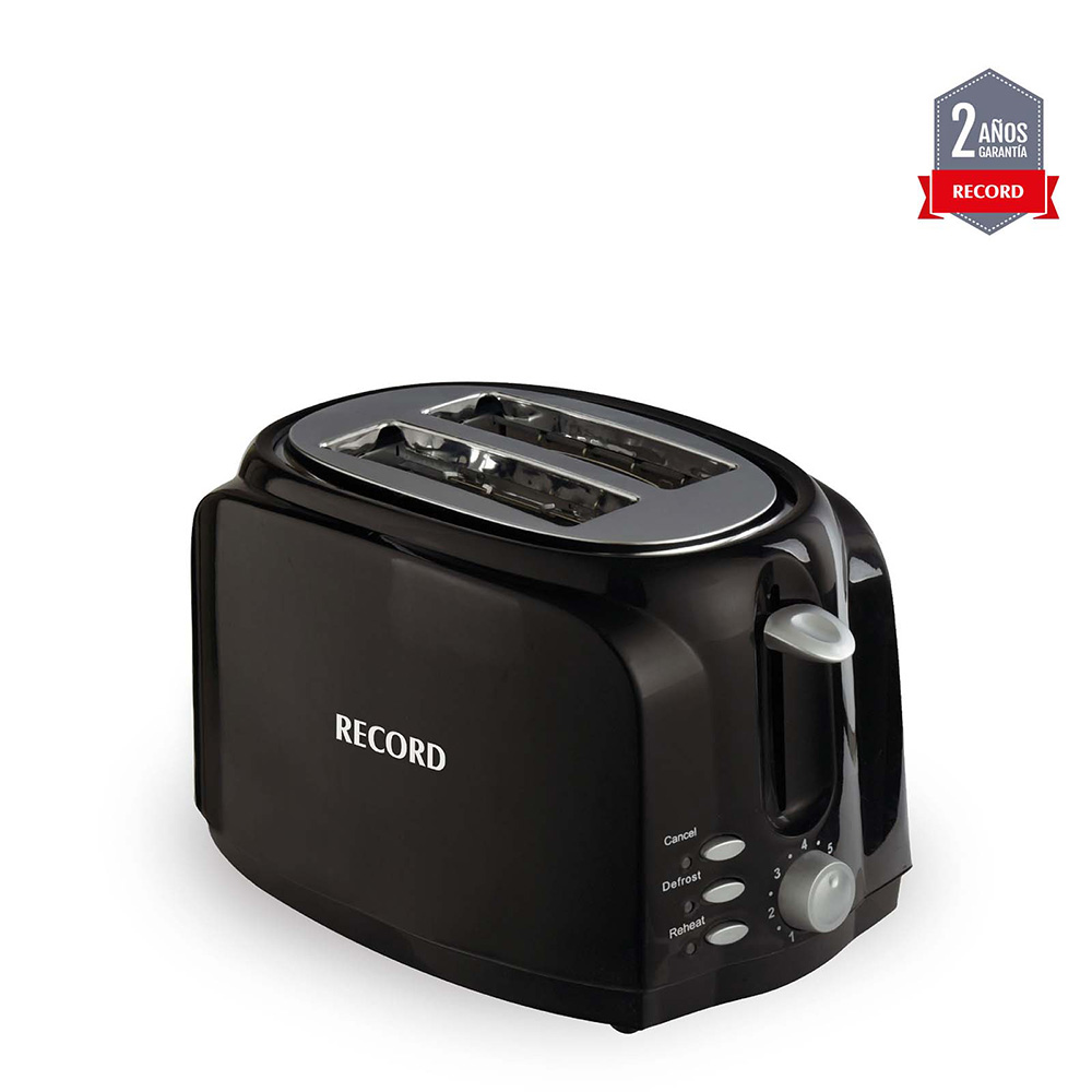 TOSTADOR DE PAN RECORD 600W NEGRO
