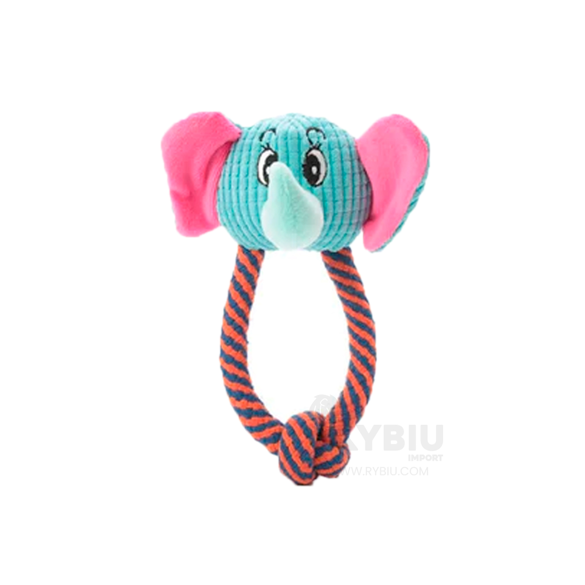 PELUCHE ELEFANTE CON SOGA PARA LA DIVERSION DE TU MASCOTA