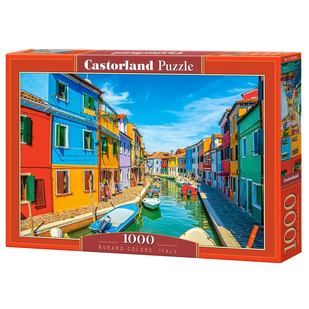 Castorland 1000-Pieces Burano Colors Italy Puzzle