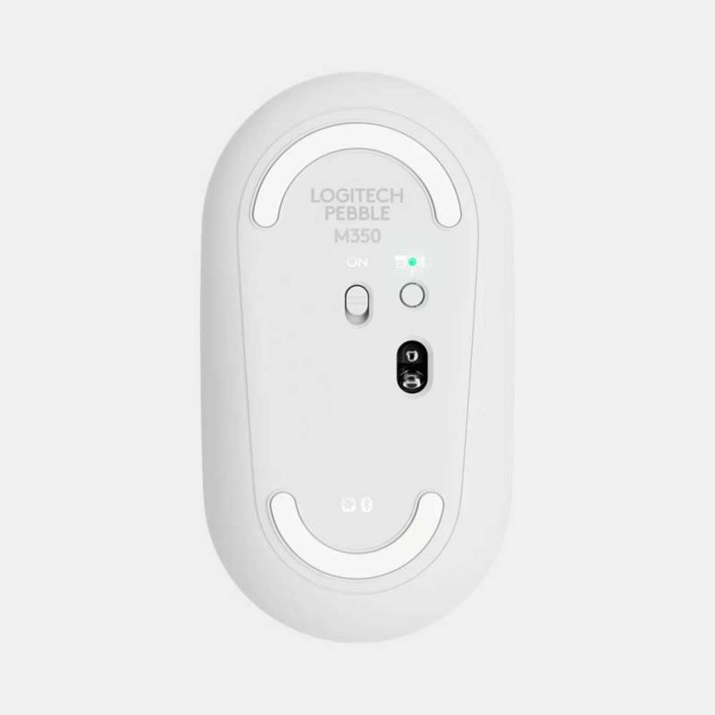 MOUSE LOGITECH PEBBLE M350 BLUETOOTH - WHITE