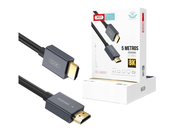 CABLE HDMI XO 3 METROS 8K XO-GB001 5GBPS NEGRO