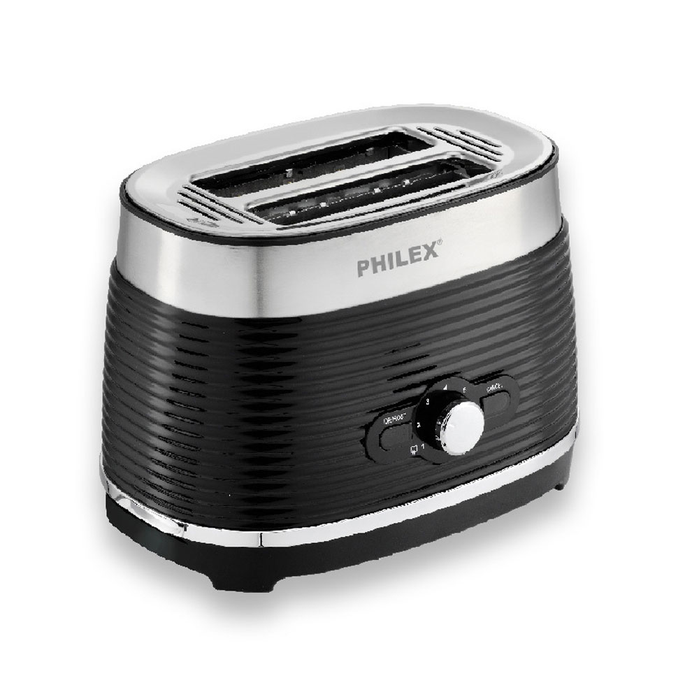 Philex 2-Slice Retro Electric Bread Toaster 815W (Black)