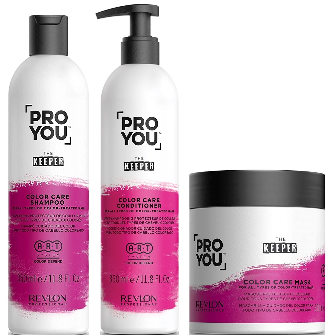 SHAMPOO 350ML + ACONDICIONADOR + MASCARILLA REVLON PRO YOU THE KEEPER