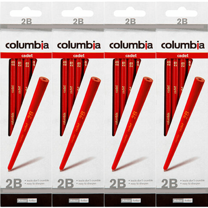 Columbia Cadet Hexagon Pencils 2B ]Box 80]
