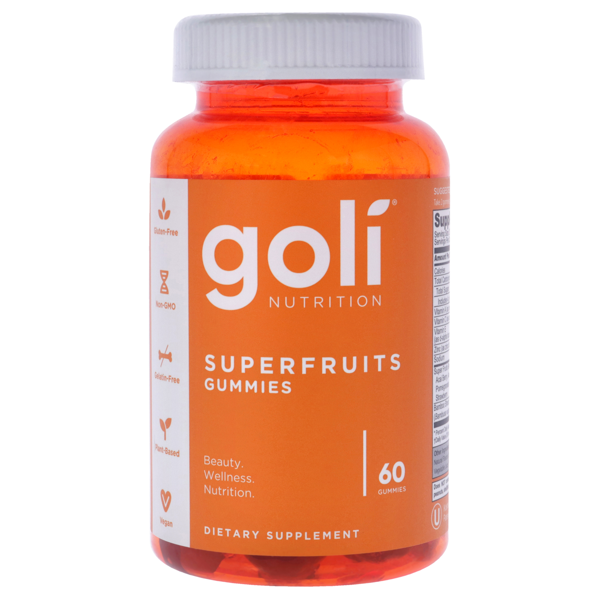 Superfruits Gummies by Goli for Unisex - 60 Count Dietary Supplement