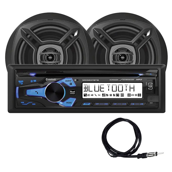 Dual MCP1237BTB Marine CD Stereo and Speaker Pack