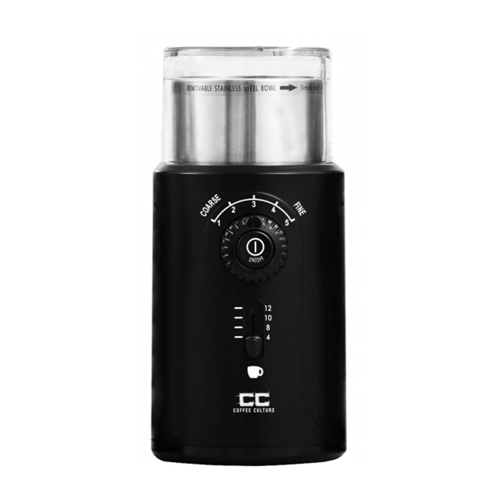 Coffee Culture 200W/24cm Electric 12-Cup Coffee Grinder/Grinding Machine (Black)