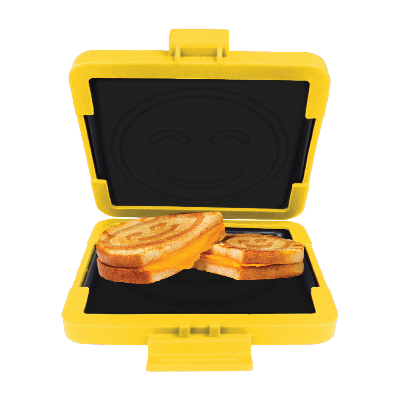 Laser Microwave Toastie Maker with Smiley Face (Yellow)