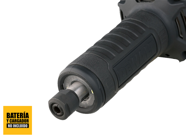 ESMERIL RECTO DEWALT DCG426B CUELLO LARGO 1/4' 20V XR V.V. C.C. (SIN BATERIAS / SIN CARGADOR)