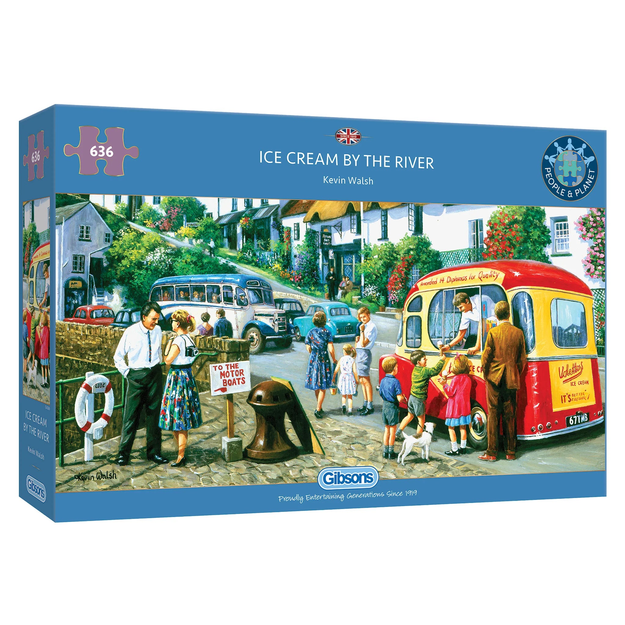Gibsons 636pc Ice Cream By The River Puzzle
