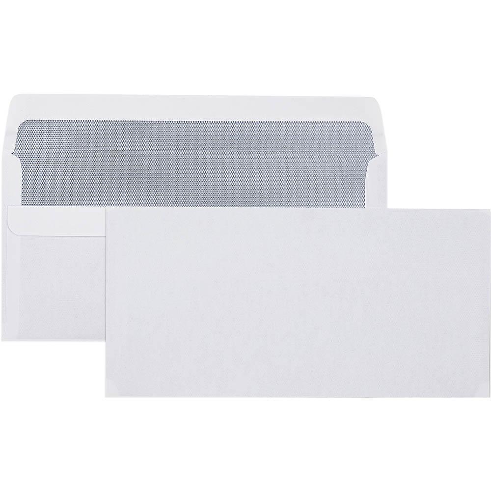 Cumberland DL Envelopes Plain Face Self Seal Secretive 80GSM 110x220mm White Box 500