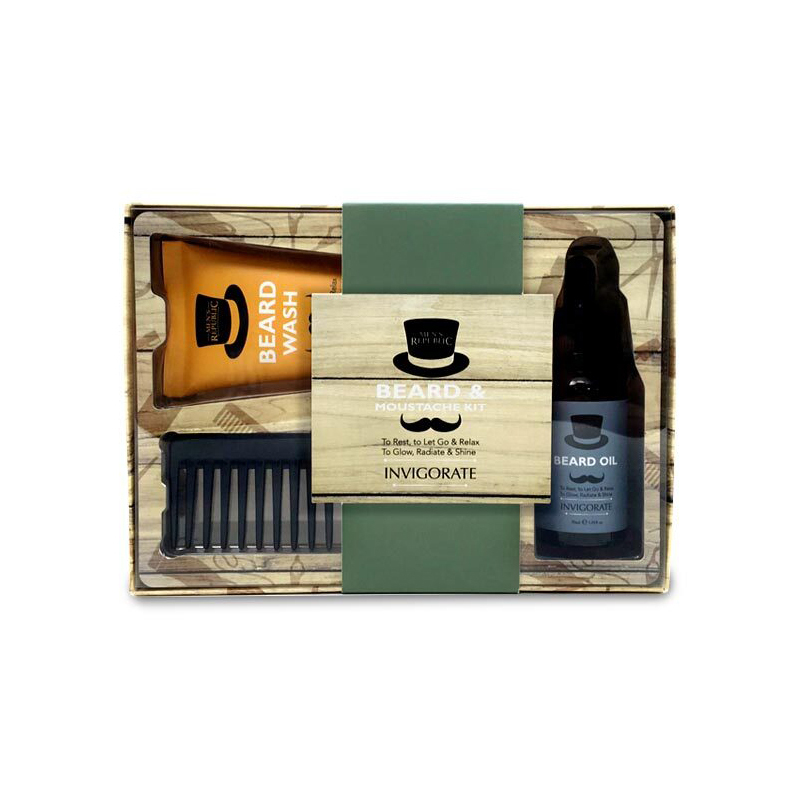 Men's Republic Beard and Moustache Care Facial Hair Grooming/Maintenance Kit