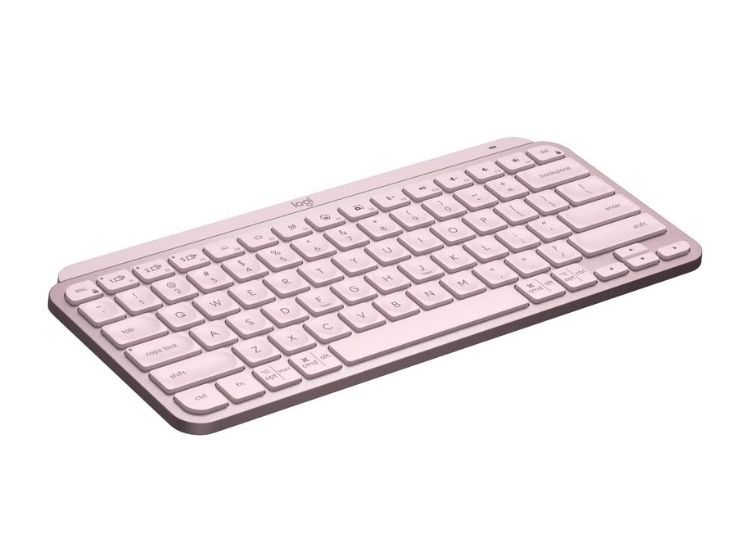 TECLADO ILUMINADO LOGITECH MX KEYS MINI MULTIDISPOSITIVO BT ROSADO