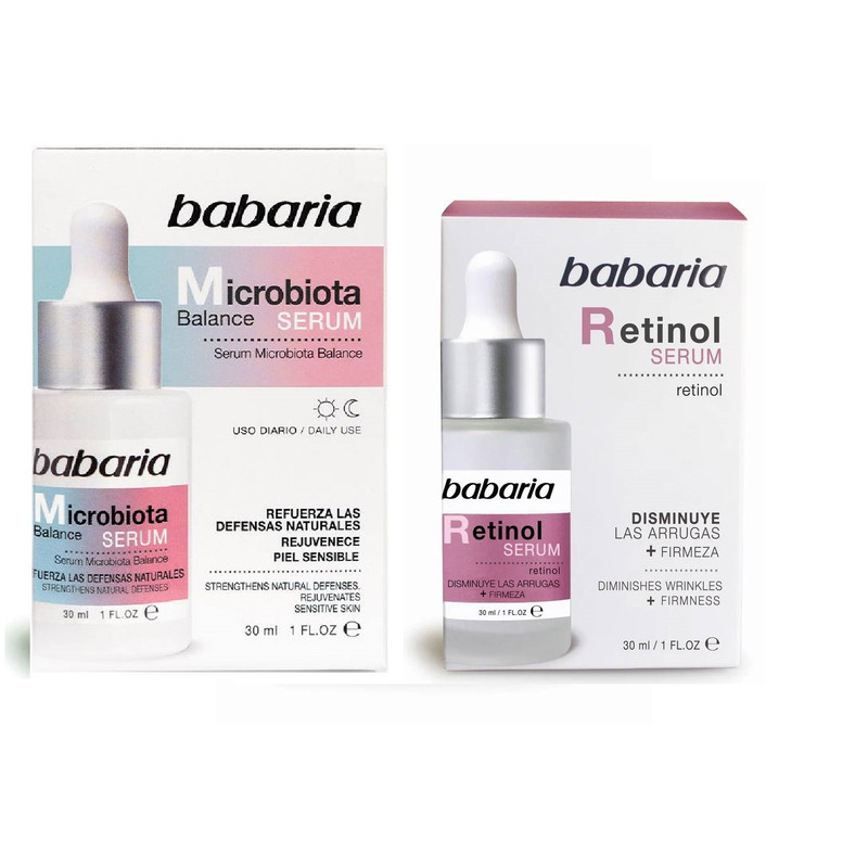 SERUM MICROBIOTINA + SERUM RETINOL - BABARIA