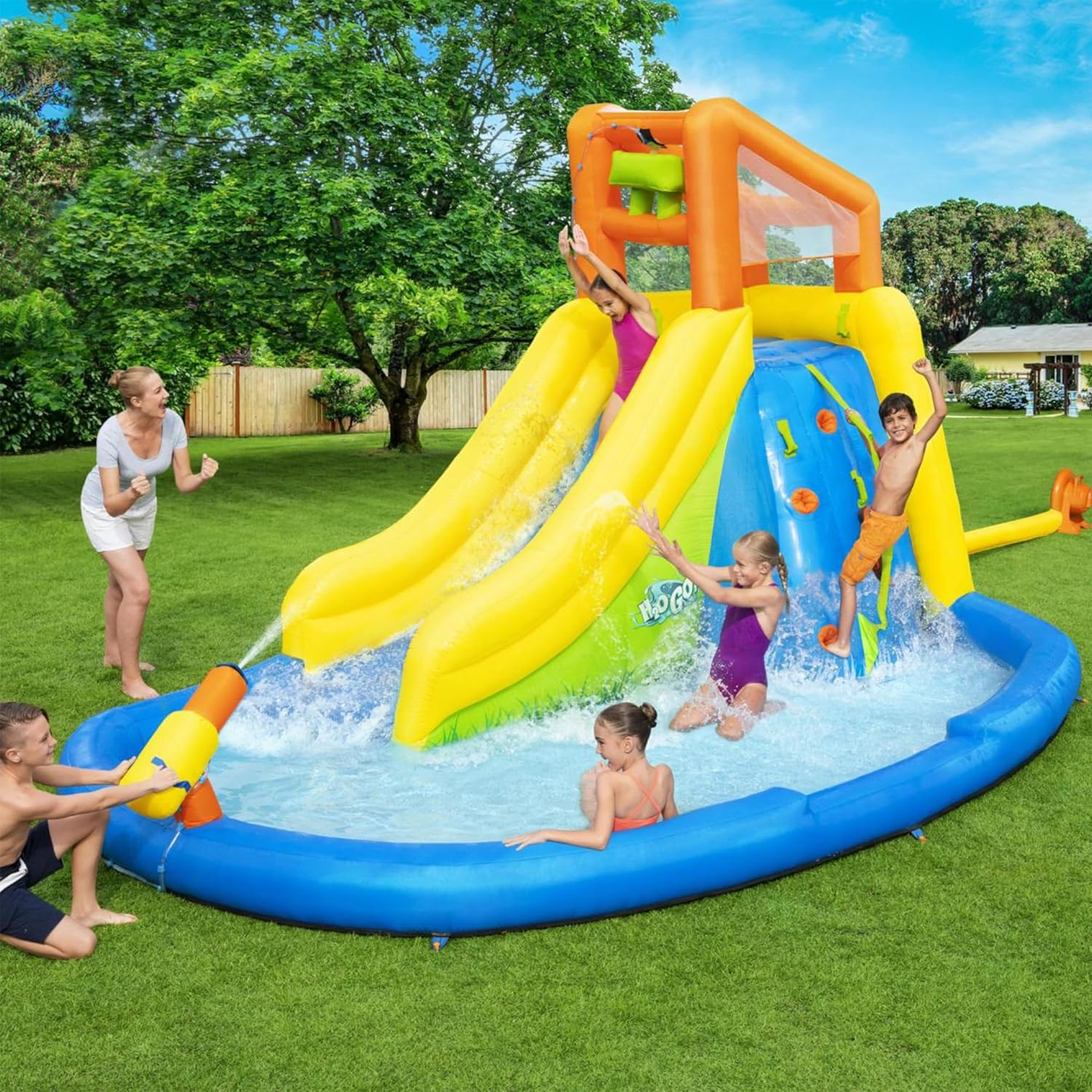 BESTWAY H2OGO! MOUNT SPLASHMORE - PARQUE ACUÁTICO INFLABLE PARA NIÑOS