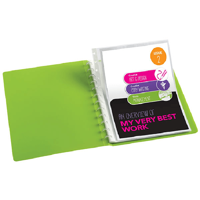Colourhide My Custom Display Book Heavy Weight Pocket Refills Sleeves A4 Clear Pack 100