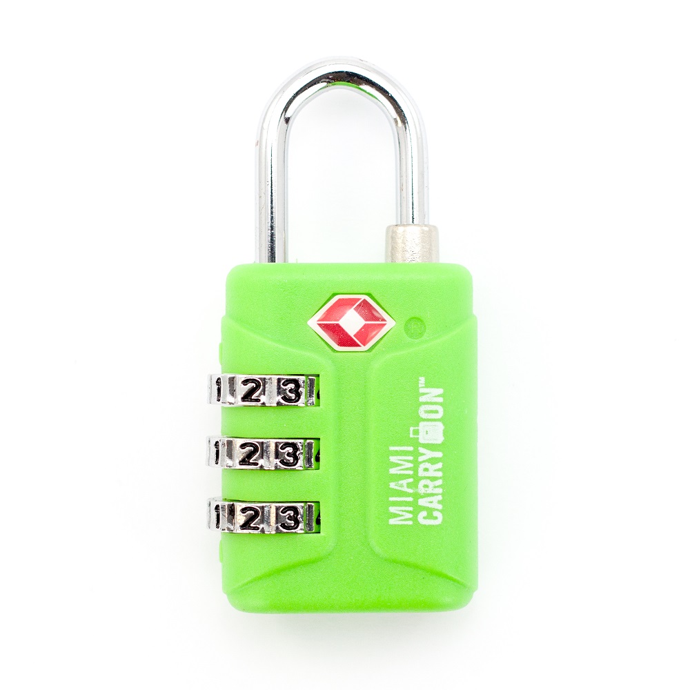 MIAMI CARRY ON CANDADO DE COMBINACIÓN - VERDE