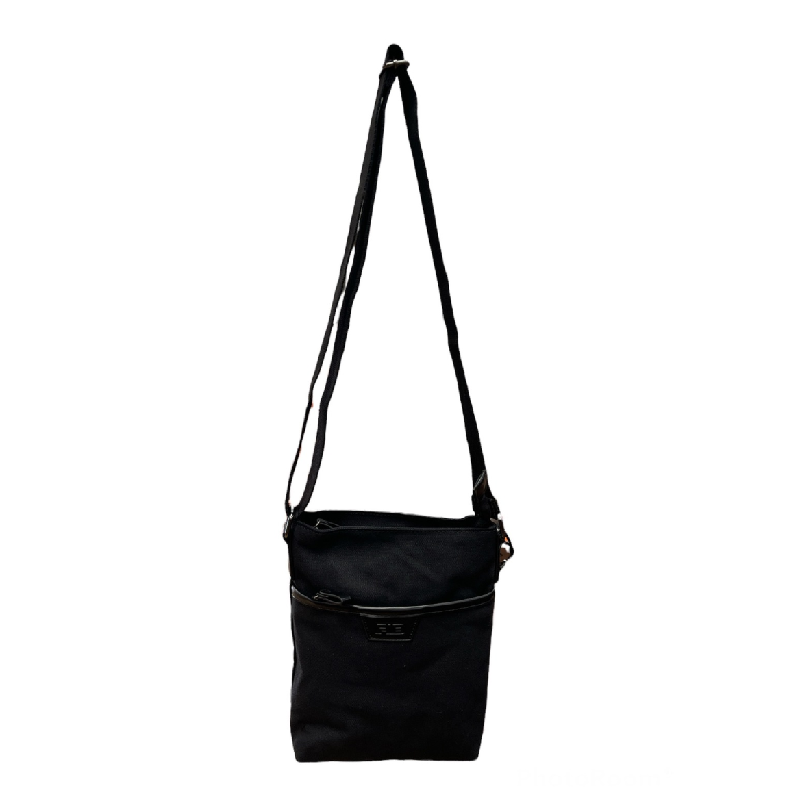 FIB Byron Cotton Canvas Sling Bag Shoulder Travel - Black