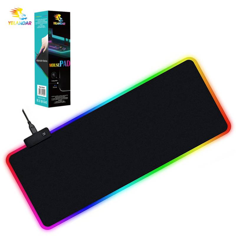 PAD MOUSE GAMING RGB CON SWITCH DE CAMBIO ALFOMBRILLA PC 30X80X04CM