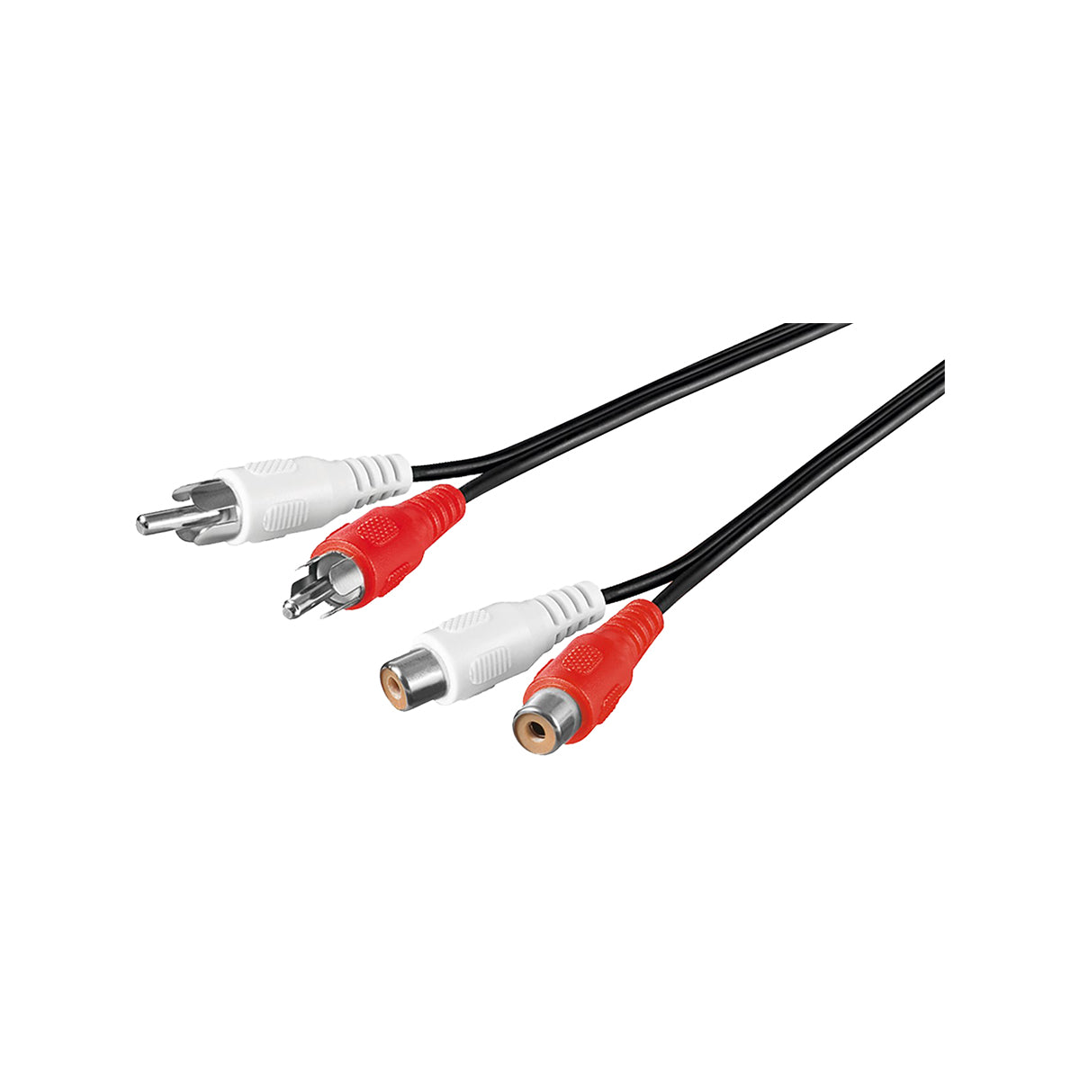 Goobay Stereo Extension Cable 2x RCA (Black)