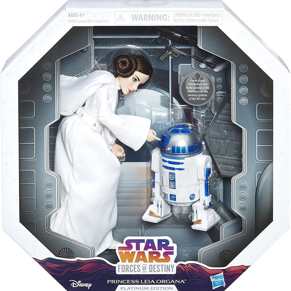 MUÑECA HASBRO PLATINUM EDITION PRINCESA LEIA Y R2-D2