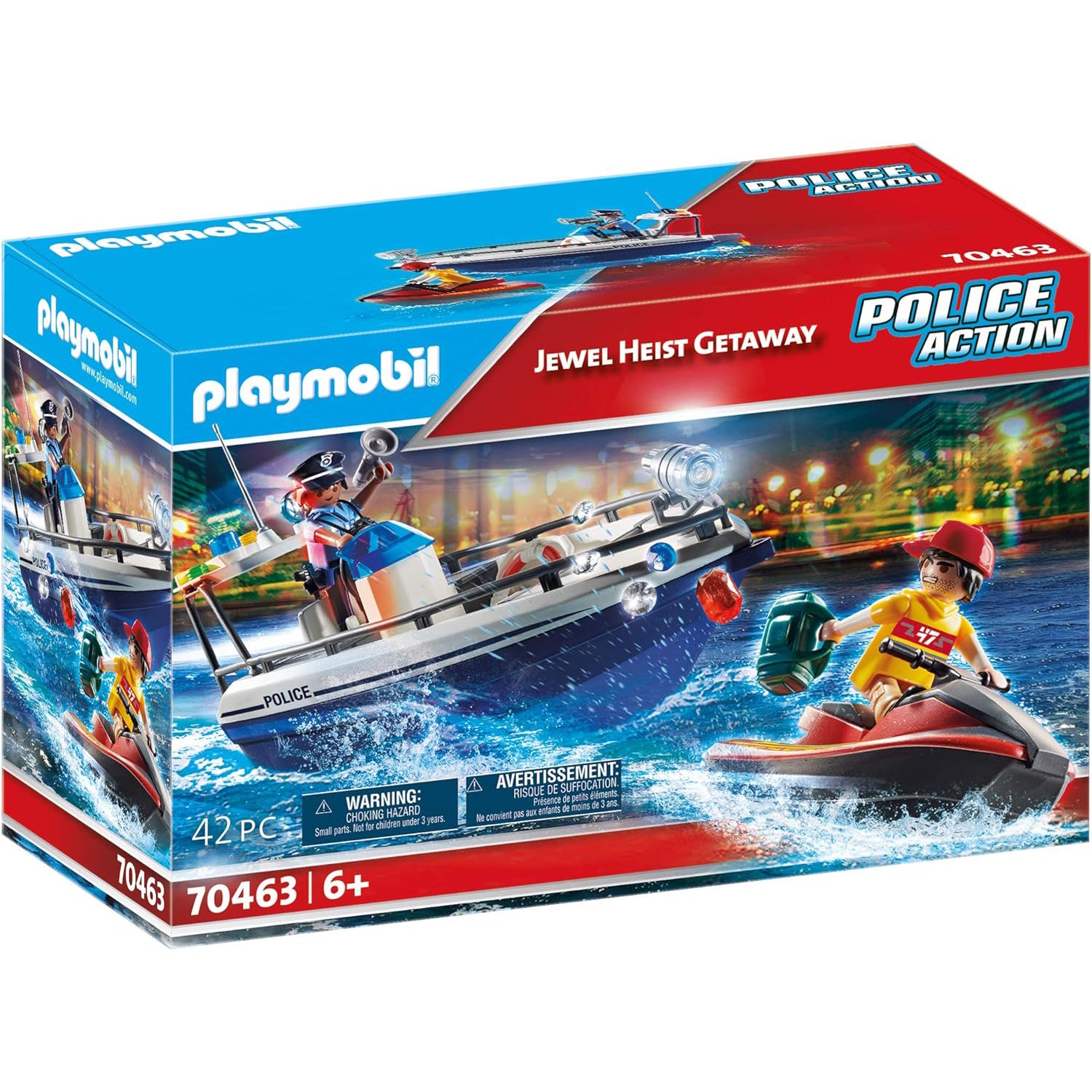 Playmobil Jewel Heist Getaway &lbrack;70463 - 42 Pieces&rsqb;