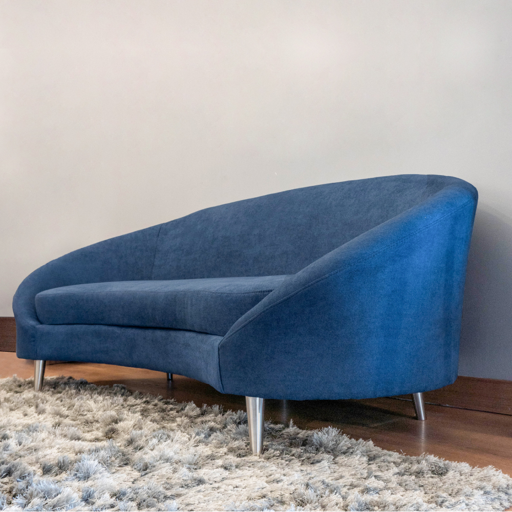 SOFA DE 3 CUERPOS DE ESTILO MODERNO PRAVI URBAN HOME MODELO NOGUCHY AZUL