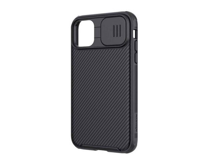 CASE NILLKIN CAMSHIELD PARA IPHONE 15 PRO NEGRO + MICA DE VIDRIO 11D COMPLETO