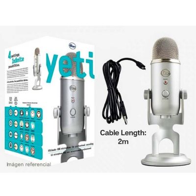 MICROFONO BLUE YETI USB SILVER