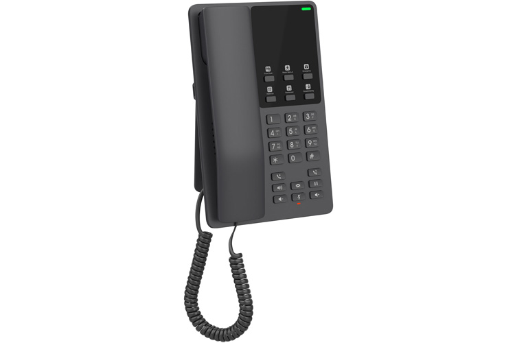 Grandstream Desktop Hotel Voice IP Phone, PoE, Wired Handset - Black