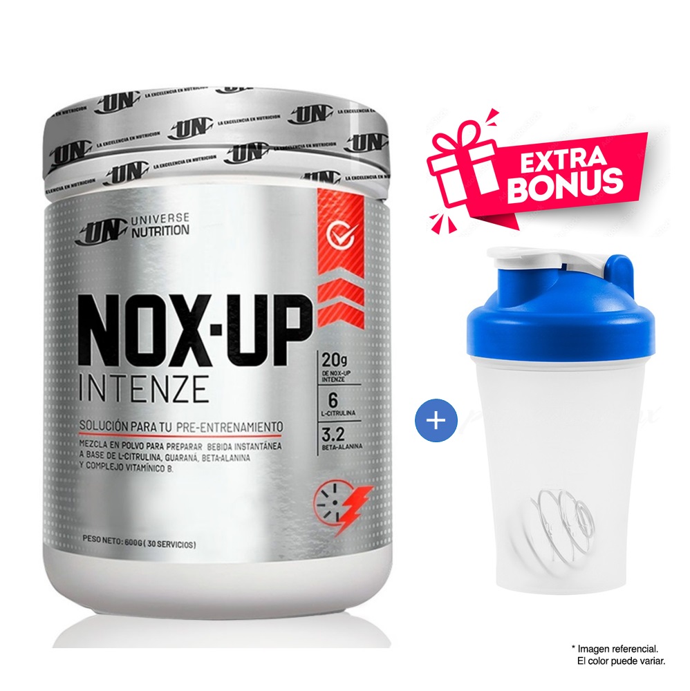 NOX UP INTENZE 600 G. PRE ENTRENO UN FRUIT PUNCH + REGALO