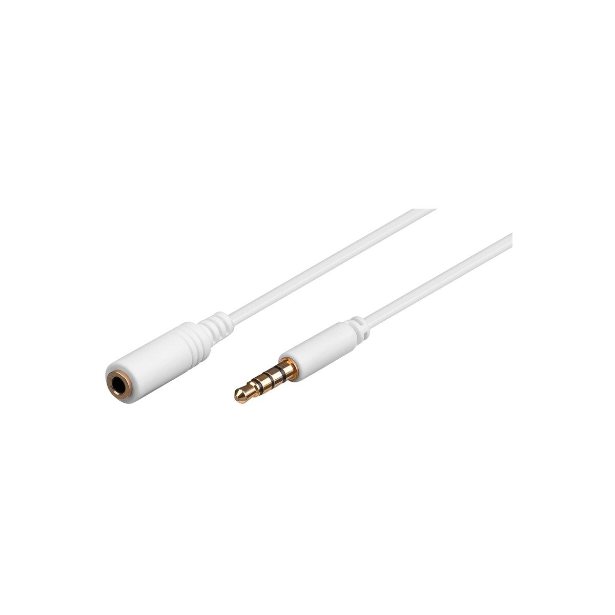 Goobay 3m 3.5mm AUX Extension Cable 4-Pin (White)