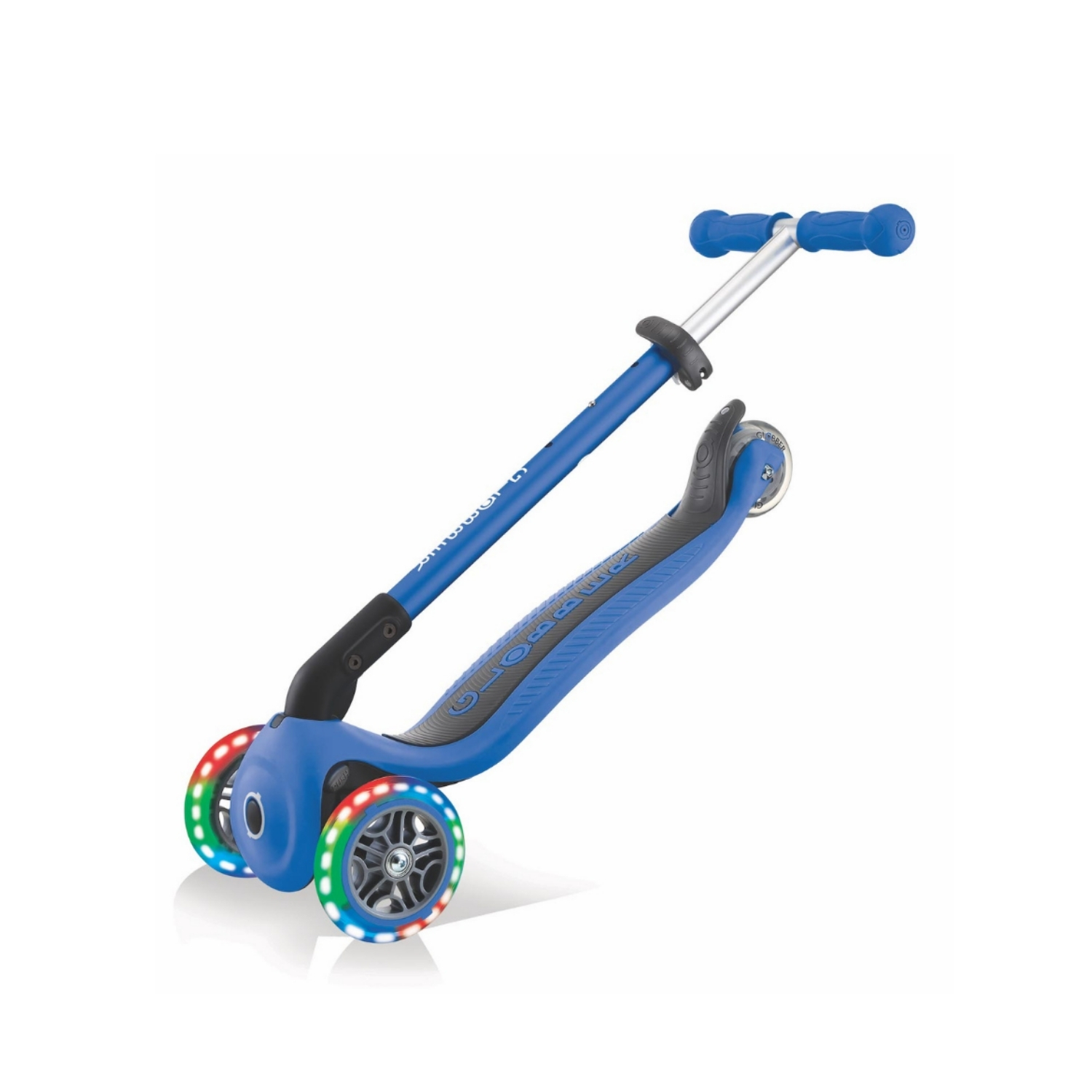 SCOOTER GLOBBER PRIMO PLEGABLE LED AZUL