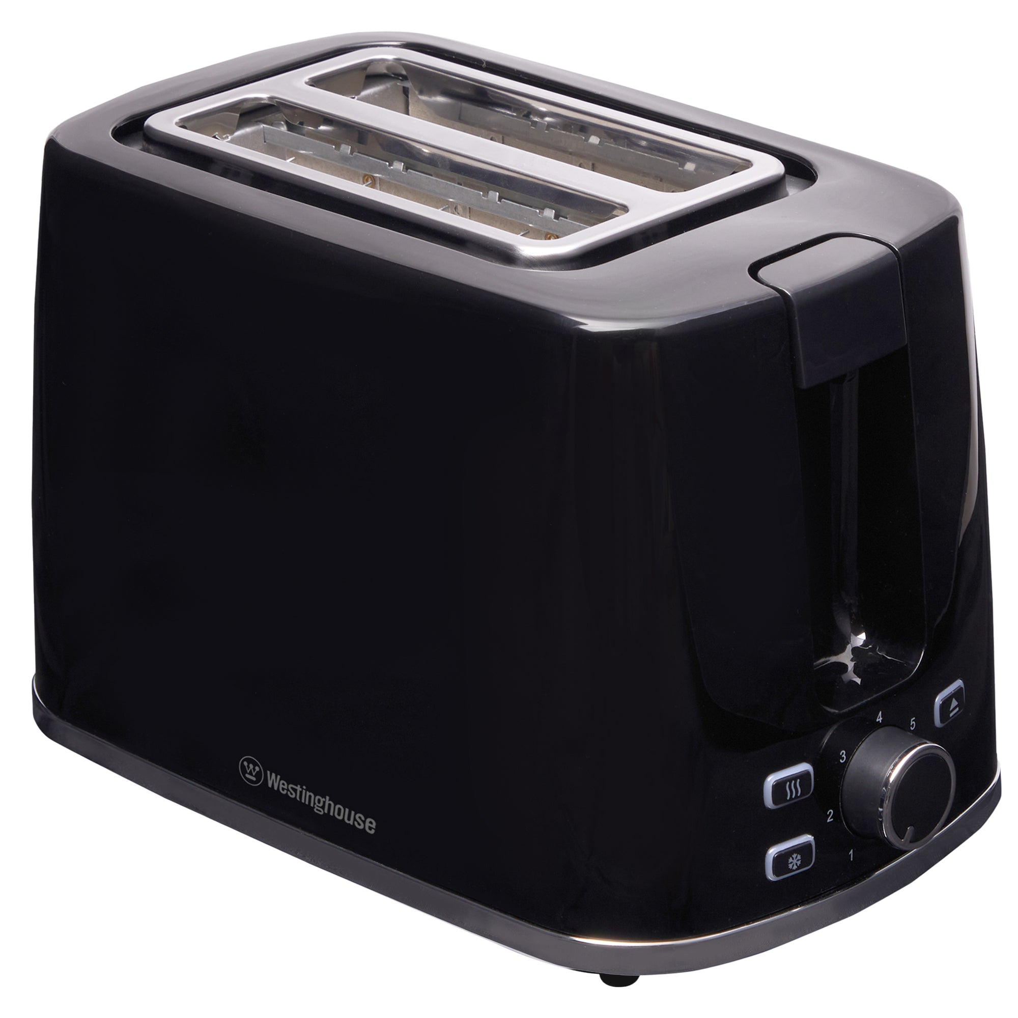 Westinghouse WHTS2S12K 2-Slice Toaster with Chrome Trim (Black)