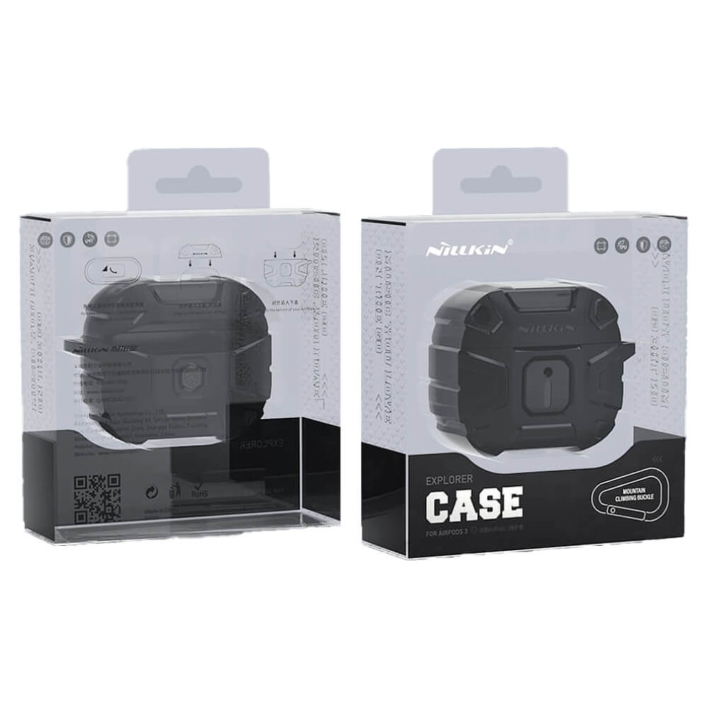 CASE PARA AIRPODS 3 NILKIN  EXPLORER  NEGRO