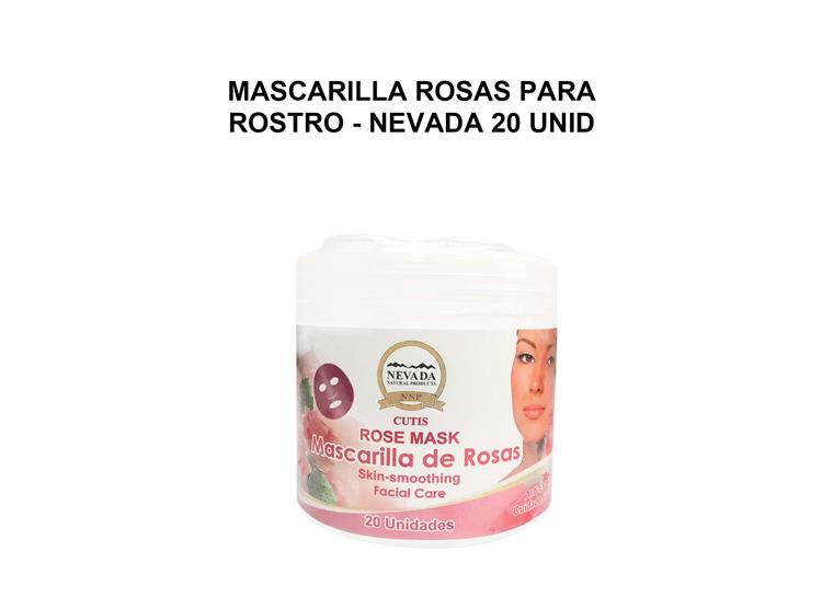 MASCARILLA ROSAS PARA ROSTRO - NEVADA 20 UNID