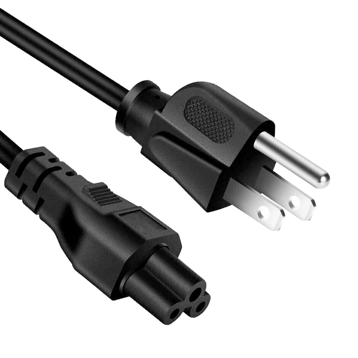 5 Core Extra Long 6ft 3 Prong Non-Polarized AC Wall Power Cable Cord for HP Dell Samsung Sony Asus Acer Toshiba Laptop Charger