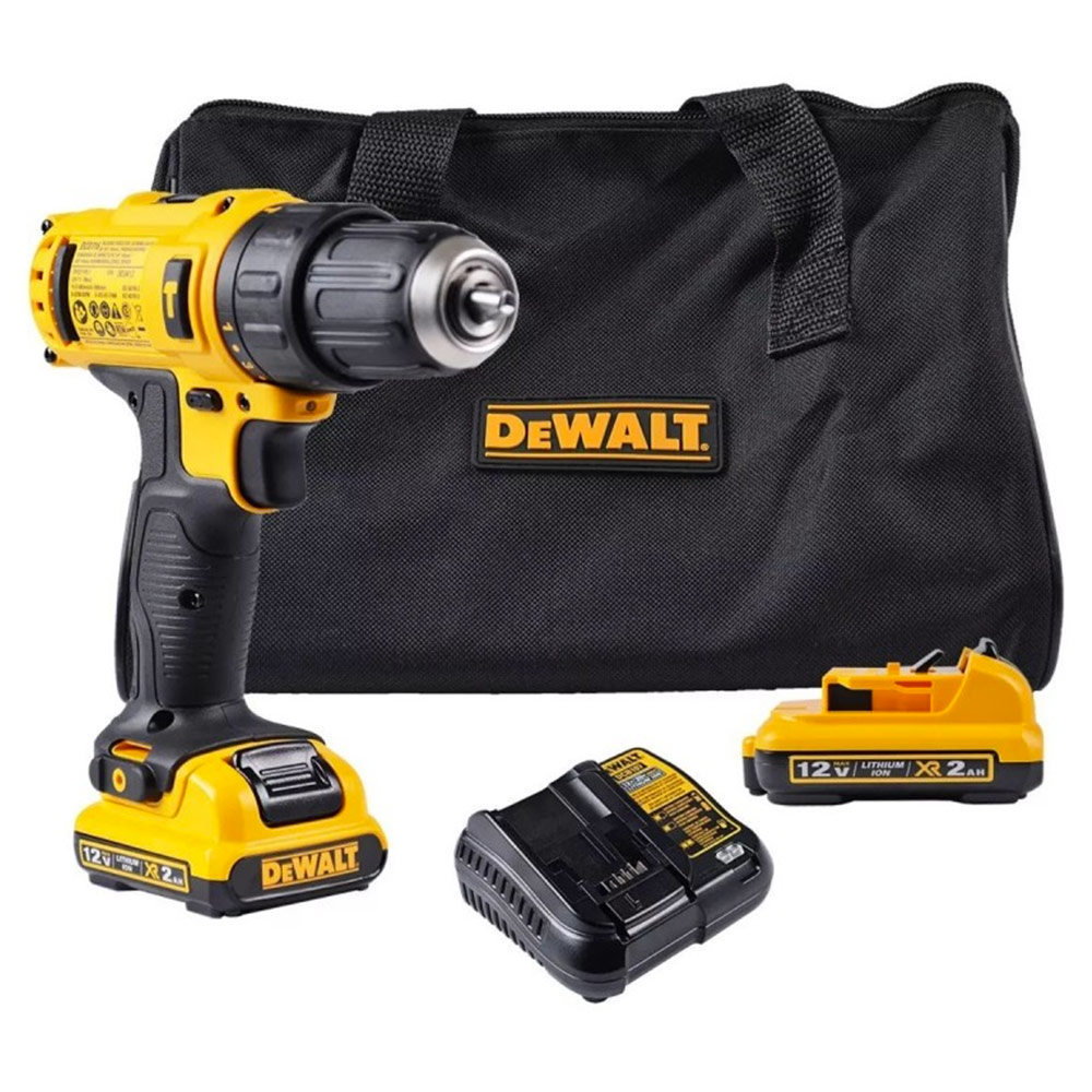 TALADRO PERCUTOR 3/8' 12V DEWALT DCD716D2 LED 2 X 2,0 AH - 1