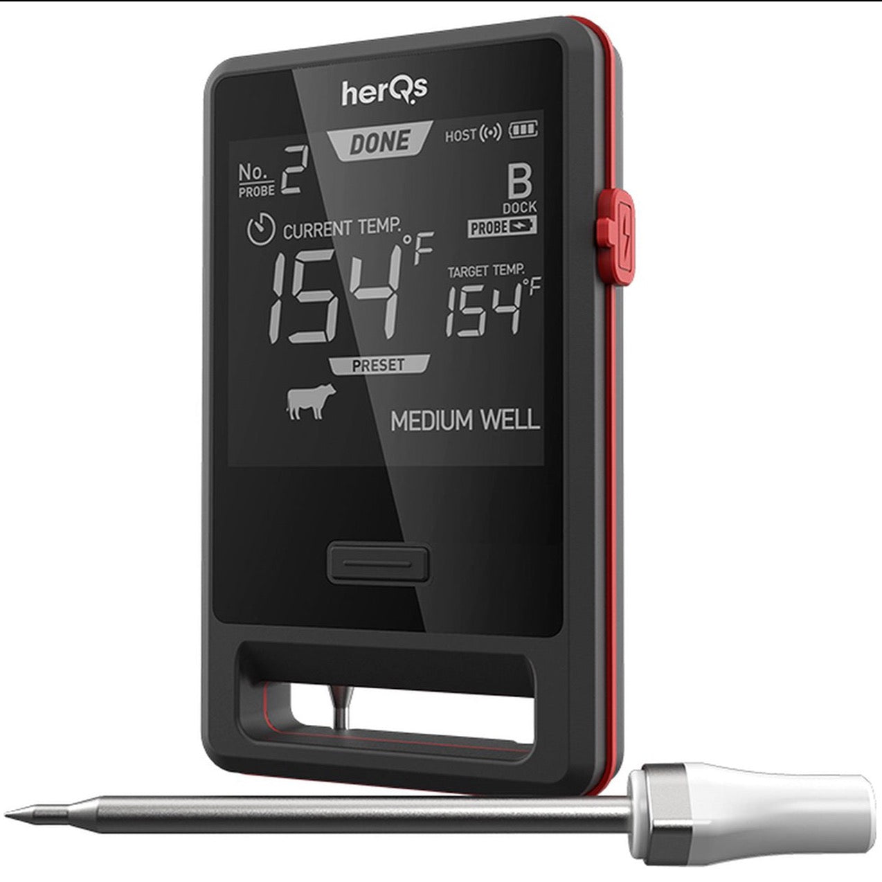 HerQs Pin Pro HERQS005 Wireless Smart Meat Thermometer