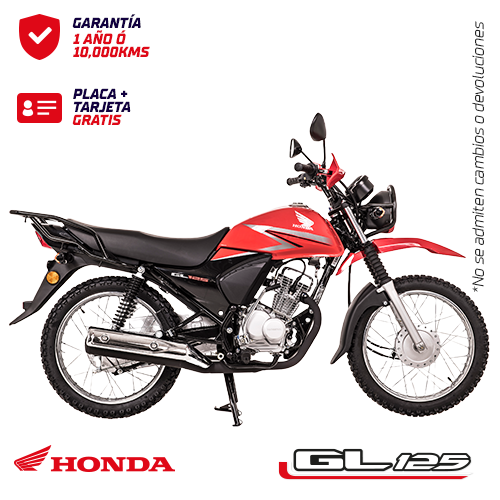 MOTO HONDA GL125 SPOKE DRUM ROJO AÑO DE FABRICACIÓN 2023 Y AÑOS DE MODELO 2023