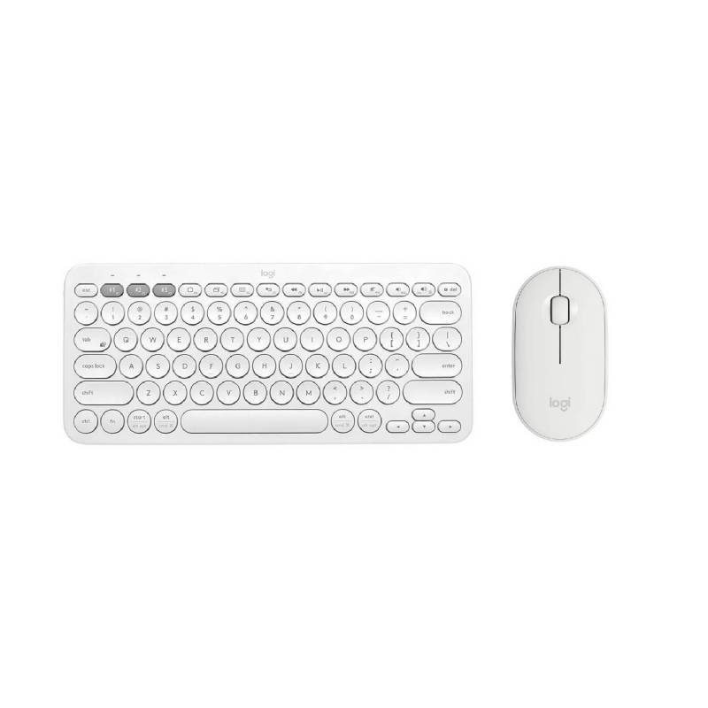 KIT LOGITECH TECLADO K380 MOUSE M350 BLUETOOTH BLANCO