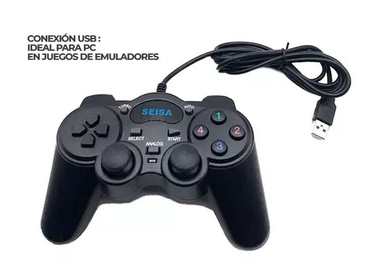 GAMEPAD MANDO PARA PC USB SEISA