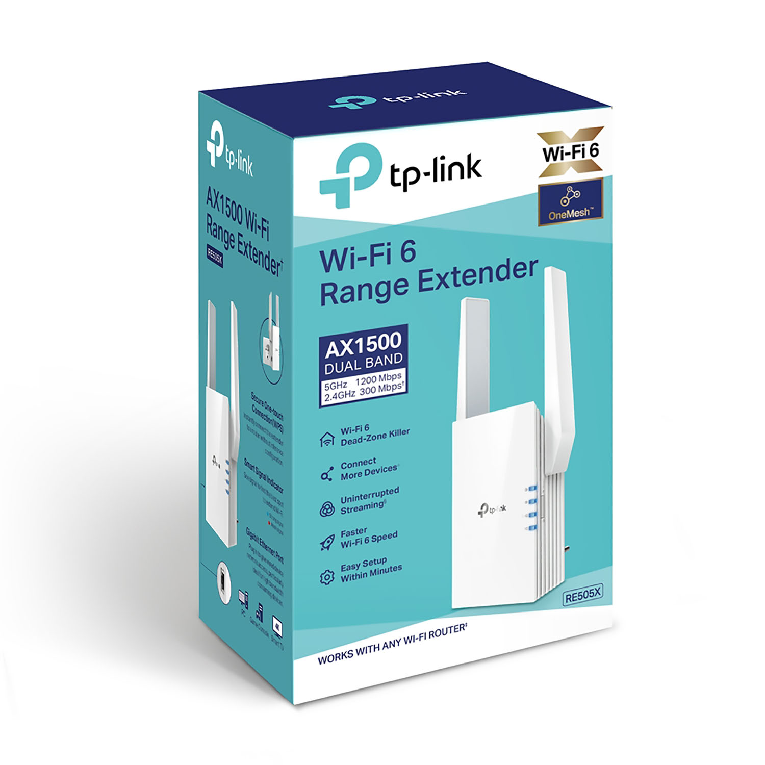 TP-LINK - RE505X MESH WIFI 6 EXTENSOR 5 GHZ 2,4 GHZ AX1500