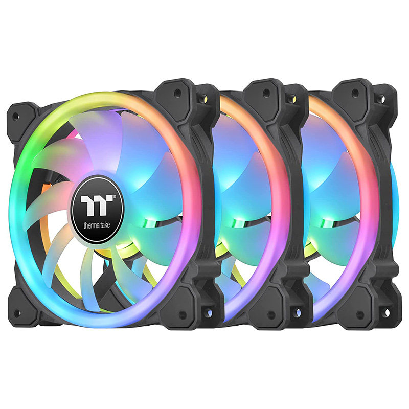 Thermaltake CL-F138-PL14SW-A 3 Pack SWAFAN 12 140mm RGB Radiator Fan
