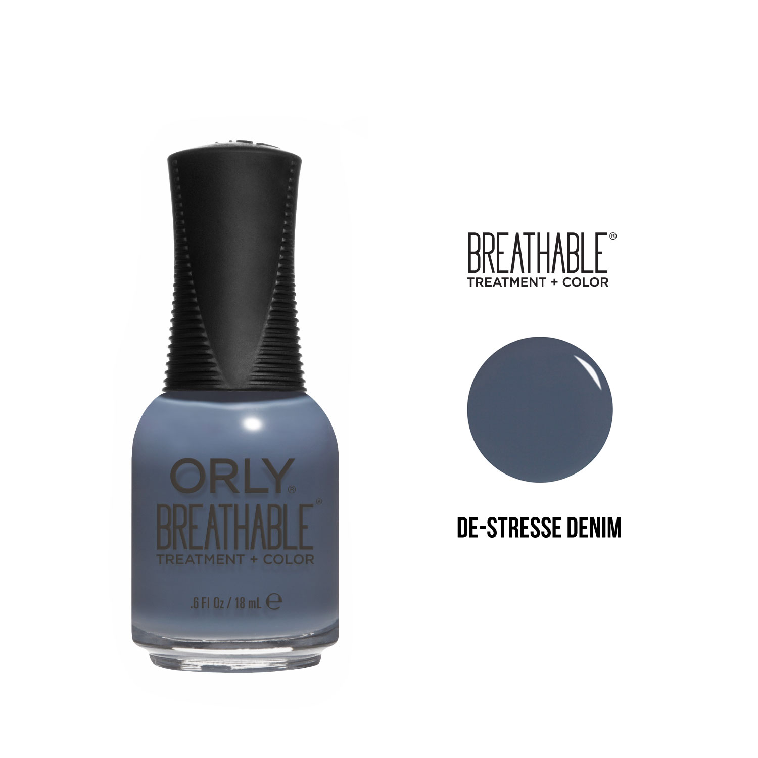 ESMALTE ORLY BREATHABLE - DE - STRESSE DENIM FRASCO 18 ML