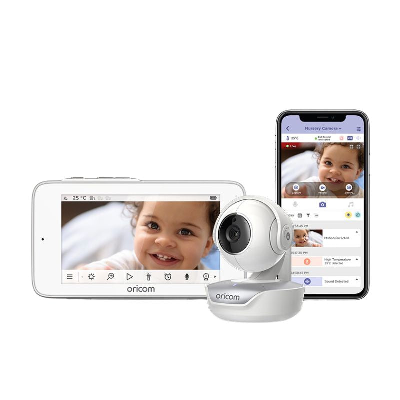 Oricom 5" Smart OBH36T HD Touchscreen Nursery Pal Premium Baby Monitor