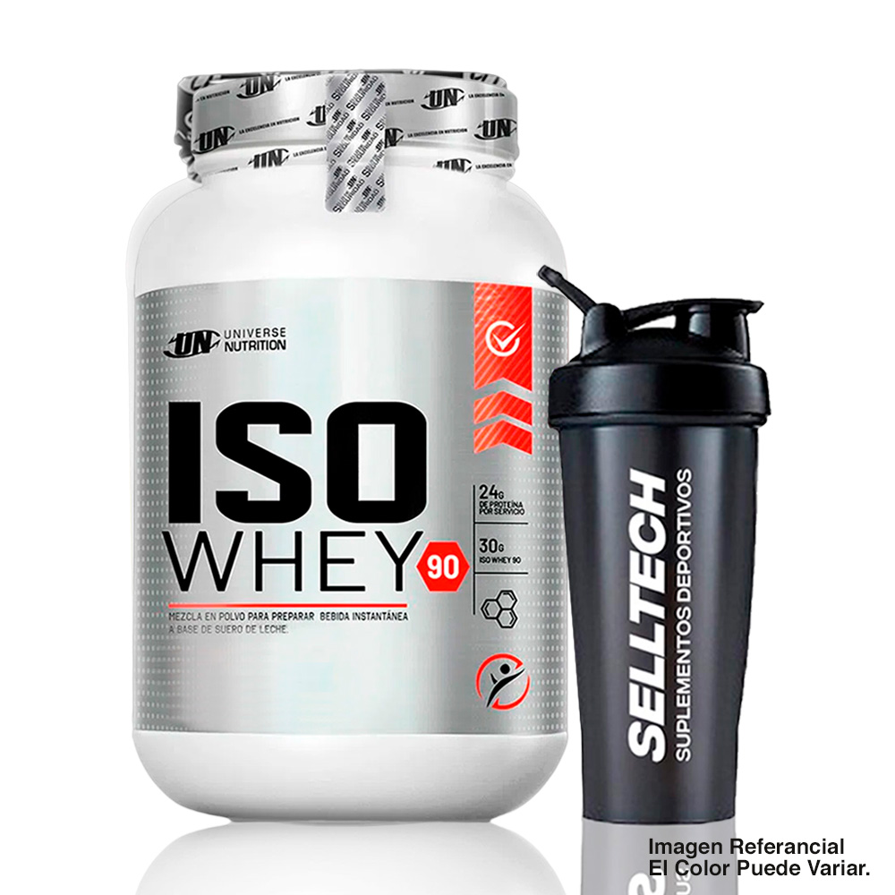 PROTEÍNA UNIVERSE NUTRITION ISO WHEY 90 1.1KG COOKIES Y CREAM + SHAKER