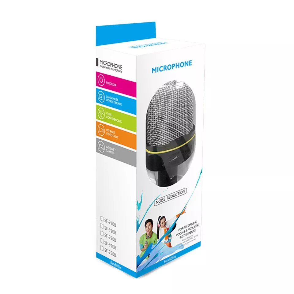 MICRÓFONO CONDENSADOR JACK 3.5 PC LAPTOP CON TRÍPODE